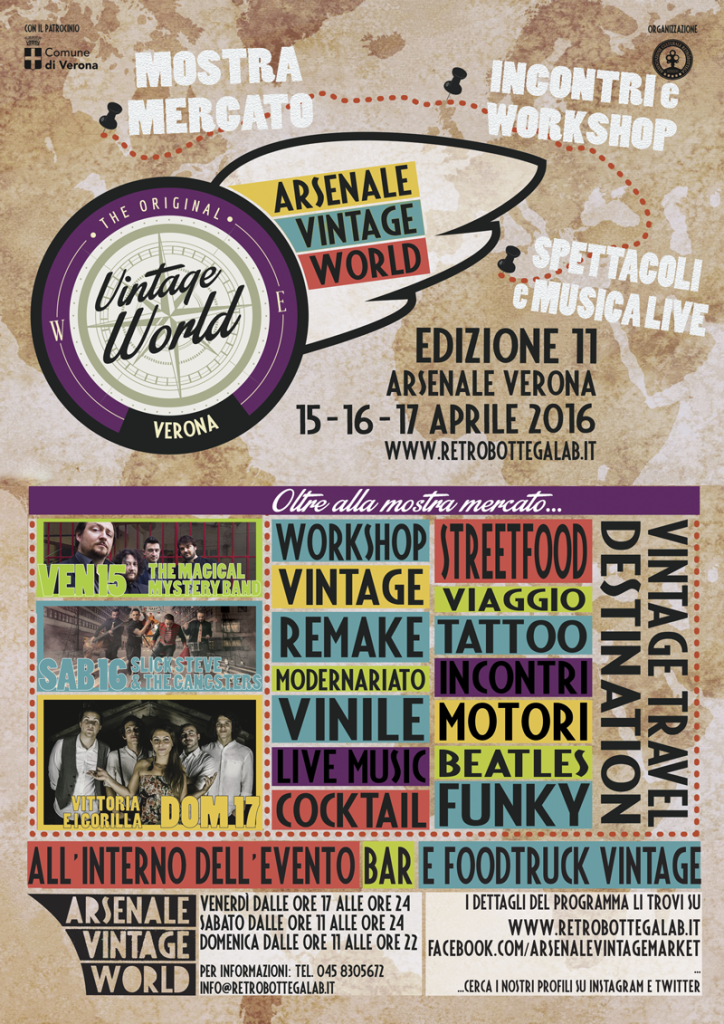 Arsenale Vintage Market,  15-16-17 aprile